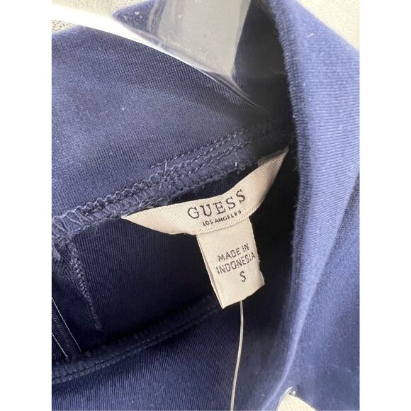 Guess Dress Womens Pia Detail‎ Sweater Sheath Bodycon Blue Size Small - Picture 4 of 9